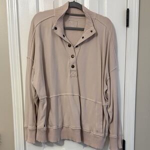 Aerie Quarter Button Sweatshirt